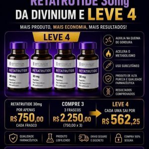 Retatrutide 30mg - Compre 3 Leve 4