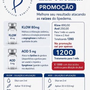 Xô Lipedema - Klow 80mg + AOD 5mg