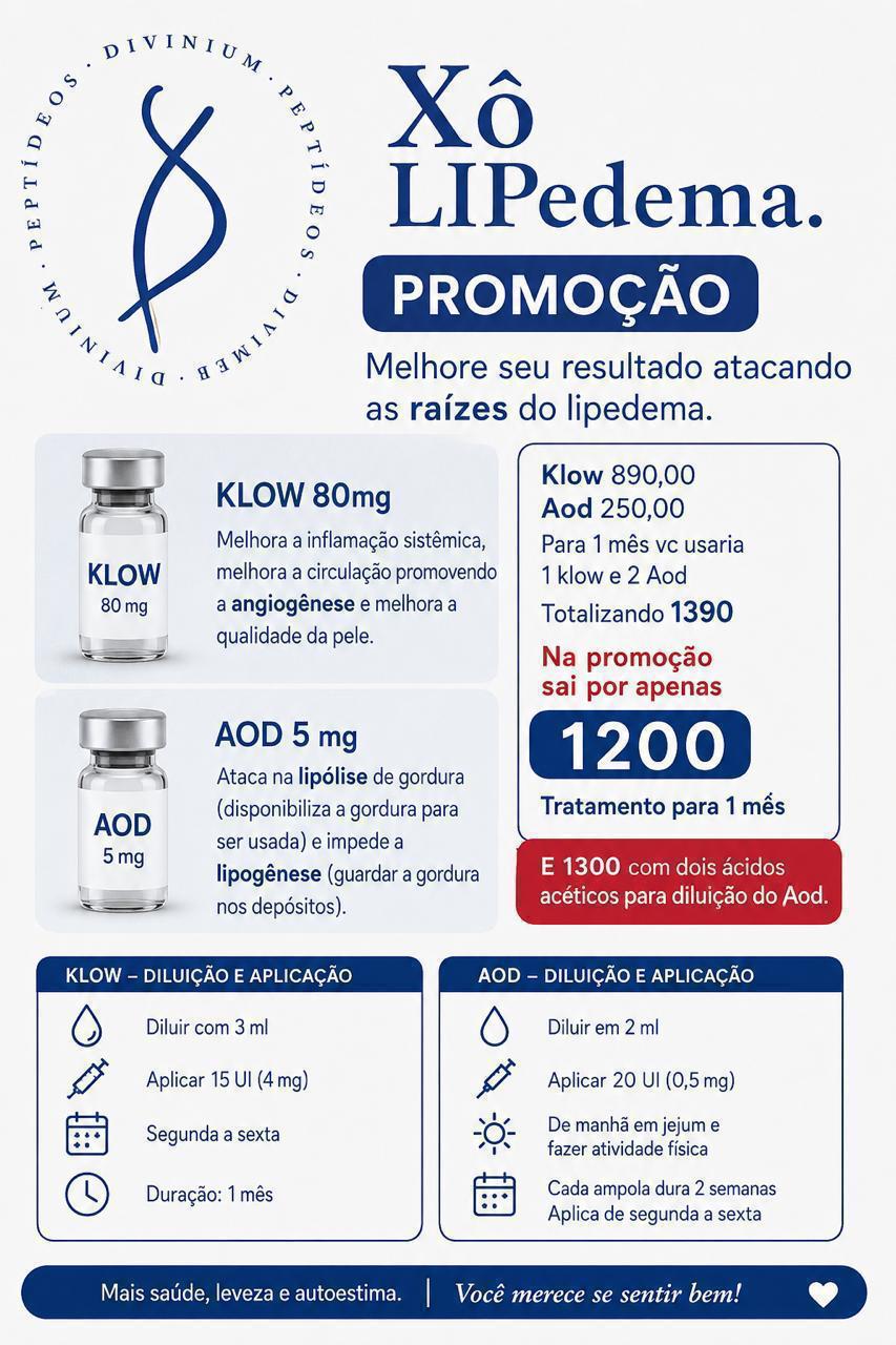 Xô Lipedema - Klow 80mg + AOD 5mg