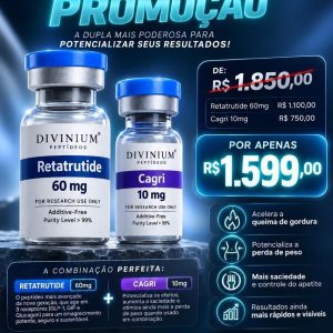 Retratrutide 60mg + Cagri 10mg - Dupla Poderosa